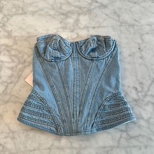 House of CB Joie Denim Corset